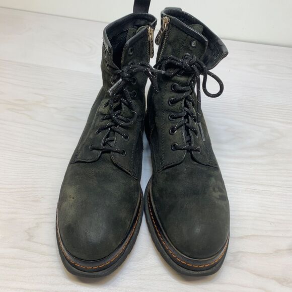 Airstep AS 98 Black Suede Lace Up Combat Biker Boho Sz EU 40 | US 9.5 - Picture 7 of 11